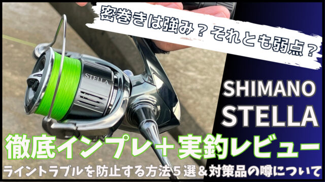 【至高の密巻き】22ステラをインプレ！釣りのすべてが快適になる